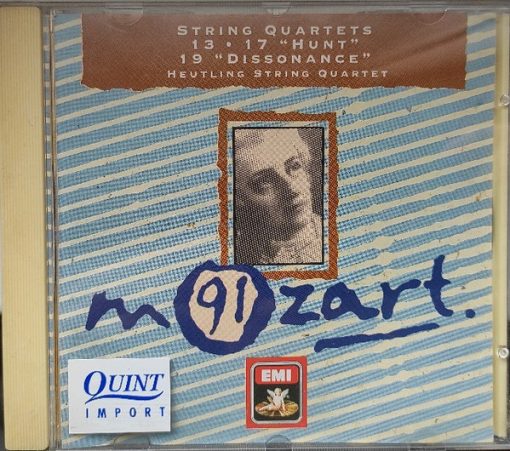 Wolfgang Amadeus Mozart, Heutling-Quartett - String Quartets 13, 17"Hunt", 19" Dissonace" (CD, Album, RM) (Near Mint (NM or M-))