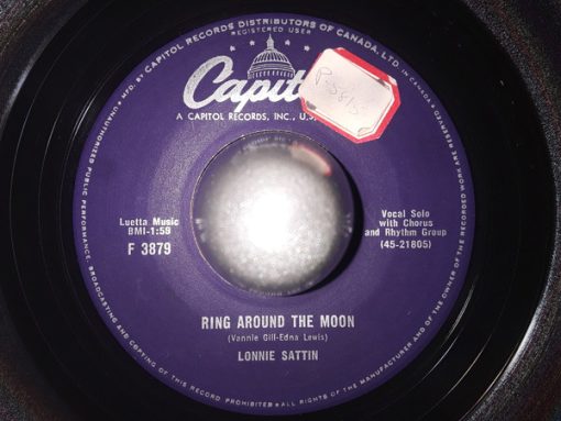 Lonnie Sattin - Ring Around The Moon (7", Single) (Very Good Plus (VG+))