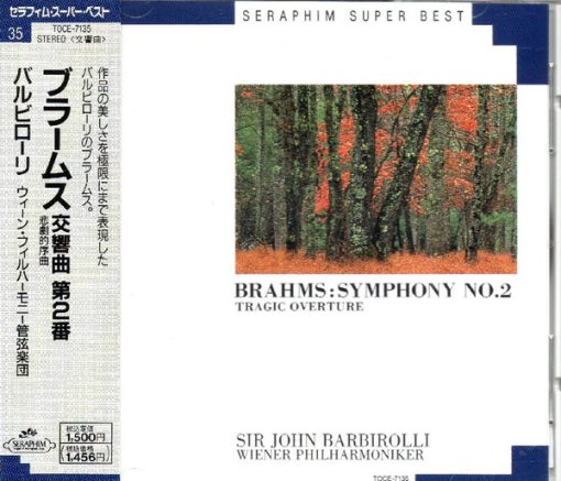 Johannes Brahms, Sir John Barbirolli, Wiener Philharmoniker - Symphony No.2 / Tragic Overture (CD, RE) (Near Mint (NM or M-))