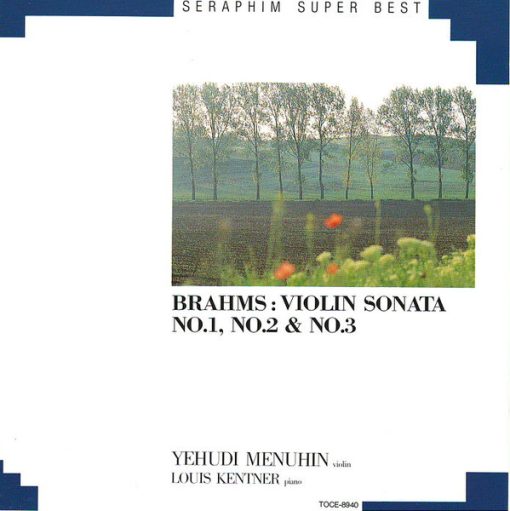 Johannes Brahms, Yehudi Menuhin, Louis Kentner - Violin Sonata No.1, No.2 & No.3 (CD, RE) (Near Mint (NM or M-))