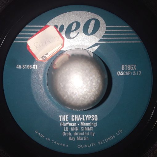 Lu Ann Simms - The Cha-Lypso / I Remember Marcellino (7", Single) (Very Good Plus (VG+))