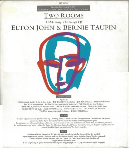 Various - Two Rooms - Celebrating The Songs Of Elton John & Bernie Taupin (Box, Ltd + CD, Album + VHS + Har) (Mint (M))