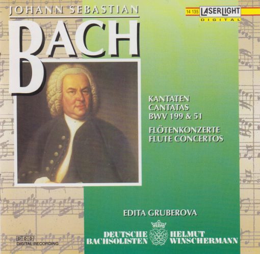 Johann Sebastian Bach, Edita Gruberova, Deutsche Bachsolisten, Helmut Winschermann - Kantaten = Cantatas BWV 199 & 51 / Flötenkonzerte = Flute Concertos (CD) (Near Mint (NM or M-))