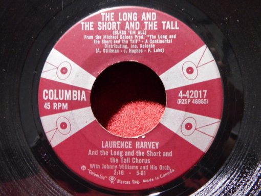 Laurence Harvey - The Long And The Short And The Tall (7") (Very Good Plus (VG+))