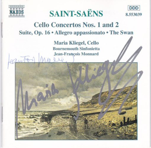 Camille Saint-Saëns, Maria Kliegel, Bournemouth Sinfonietta, Jean-François Monnard - Cello Concertos Nos. 1 And 2 • Suite, Op. 16 • Allegro Appassionato • The Swan (CD, Album) (Near Mint (NM or M-))