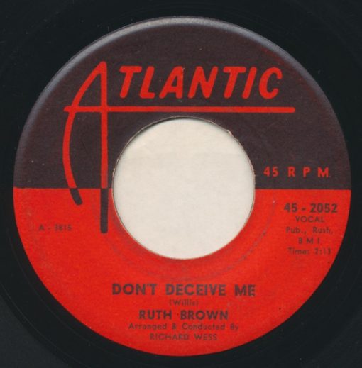 Ruth Brown - Don't Deceive Me / I Burned Your Letter (7", Single) (Near Mint (NM or M-))