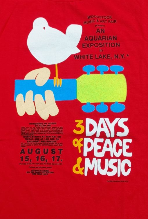 WOODSTOCK FESTIVAL T-SHIRT XXL