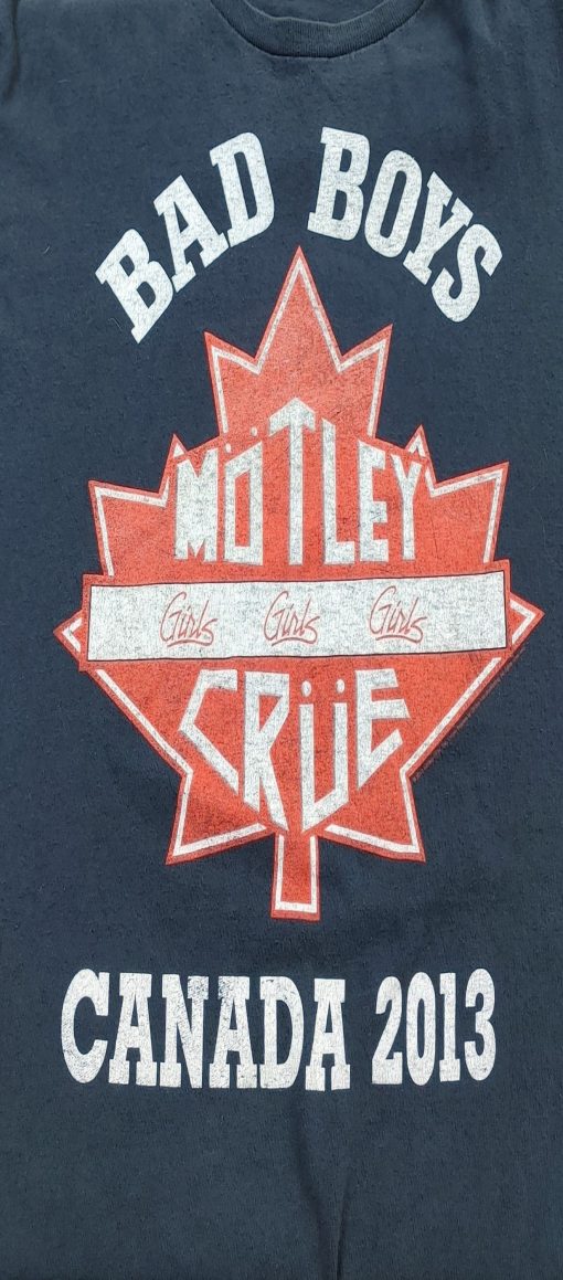 MÖTLEY CRÜE - BAD BOYS CANADA 2013 TOUR T-SHIRT L