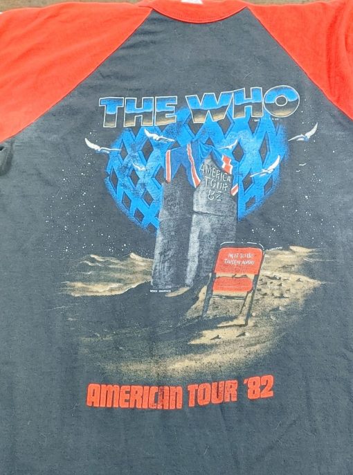 WHO, the – VINTAGE 1982 AMERICAN TOUR LONGSLEEVE BASEBALL T-SHIRT M