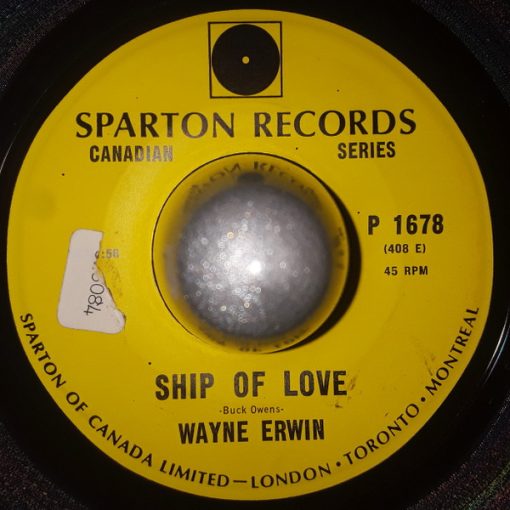 Wayne Erwin (2) - Ship Of Love (7") (Very Good Plus (VG+))