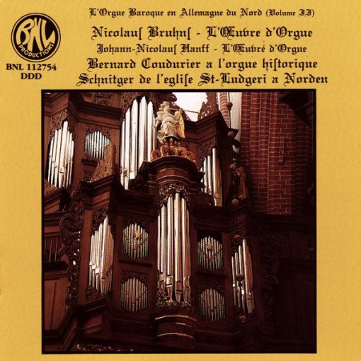 Nikolaus Bruhns - Johann Nicolaus Hanff / Bernard Coudurier - L'Œuvre D'Orgue  (CD, Album) (Near Mint (NM or M-))