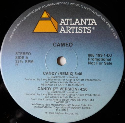 Cameo - Candy (12", Single, Promo) (Mint (M))