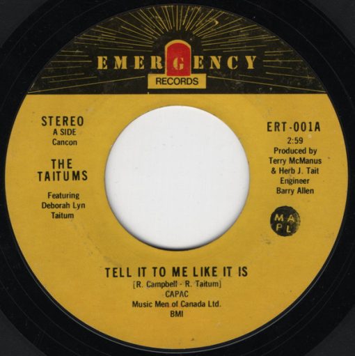 The Taitums - Tell It To Me Like It Is (7", Single) (Near Mint (NM or M-))