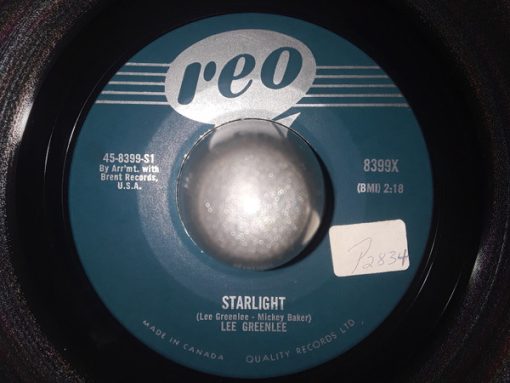 Lee Greenlee - Starlight / Cherry, I'm In Love With You (7", Single) (Very Good Plus (VG+))