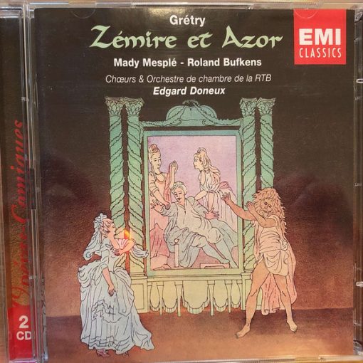 André-Modeste Gretry - Mady Mesplé, Roland Bufkens, Chœurs de la RTB-BRT & Orchestre De Chambre RTBF/BRT, Edgar Doneux - Zémire Et Azor (2xCD, Comp, RM) (Near Mint (NM or M-))