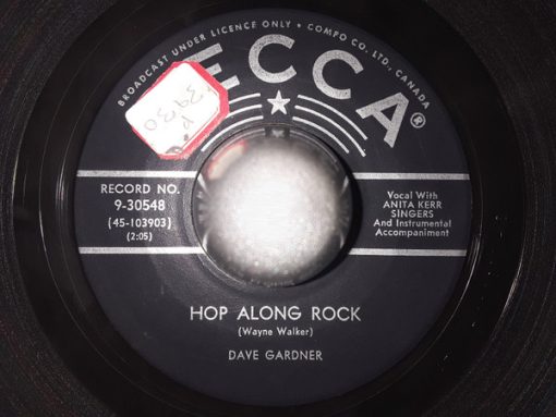 Brother Dave Gardner - Hop Along Rock / All By Myself (7") (Very Good Plus (VG+))