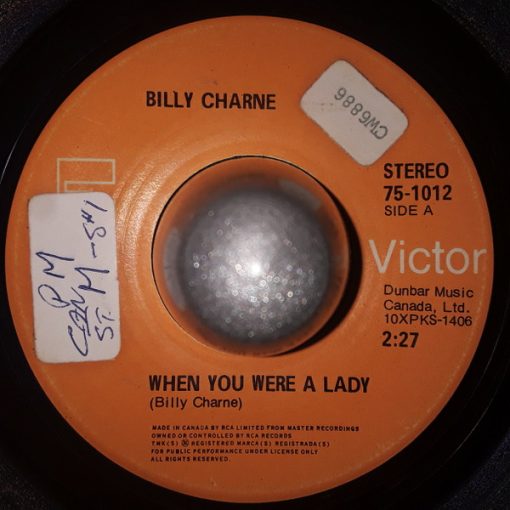 Billy Charne - When You We're A Lady (7", Single) (Very Good (VG))