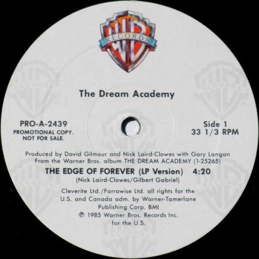 The Dream Academy - The Edge Of Forever (12", Single, Promo) (Mint (M))