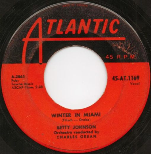 Betty Johnson - Winter In Miami / The Little Blue Man (7", Single) (Very Good (VG))