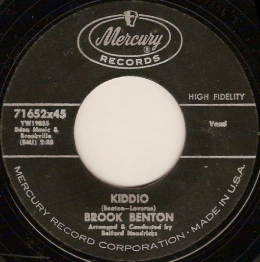 Brook Benton - Kiddio / The Same One (7", Single, Mono, Styrene) (Near Mint (NM or M-))