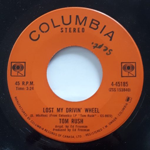 Tom Rush - Lost My Drivin' Wheel (7") (Near Mint (NM or M-))