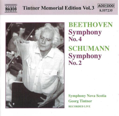 Ludwig van Beethoven Beethoven, Robert Schumann Schumann, Symphony Nova Scotia, Georg Tintner - Symphony No. 4 & Symphony No. 2 (CD, Album) (Near Mint (NM or M-))