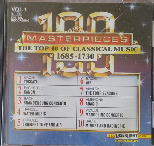 Various - 100 Masterpieces Vol.1 - The Top 10 Of Classical Music 1685-1730 (CD, Comp) (Near Mint (NM or M-))