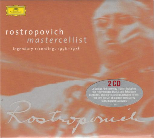 Mstislav Rostropovich - Mastercellist (Legendary Recordings 1956-1978) (2xCD, Comp, Mono, RM) (Near Mint (NM or M-))