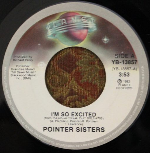 Pointer Sisters - I'm So Excited (7", Single) (Near Mint (NM or M-))