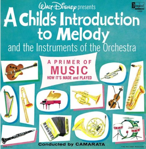 Various - Walt Disney Presents: A Child's Introduction To Melody And The Instruments Of The Orchestra (LP) (Mint (M))