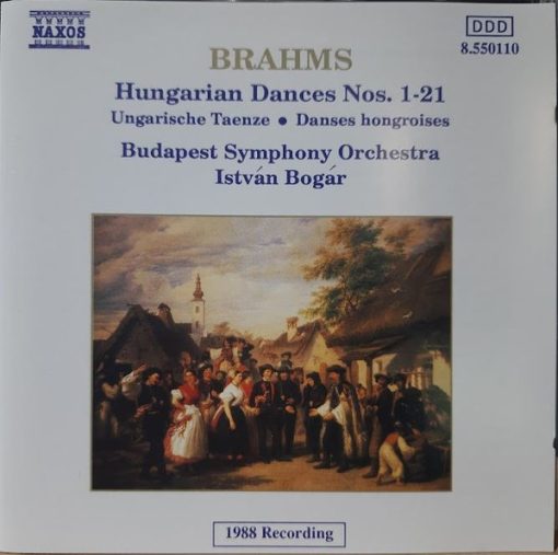 Johannes Brahms, István Bogár, Budapest Symphony Orchestra - Hungarian Dances Nos. 1 - 21 (CD, Album, RE) (Near Mint (NM or M-))