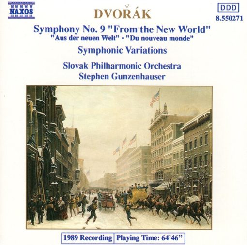 Antonín Dvořák, Slovak Philharmonic Orchestra, Stephen Gunzenhauser - Symphony No. 9 "From The New World" / Symphonic Variations (CD, Album) (Near Mint (NM or M-))