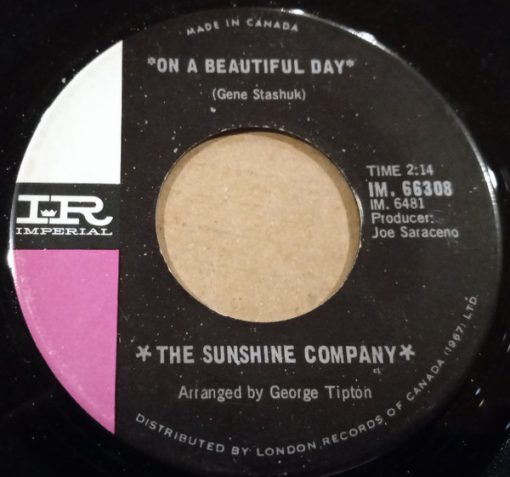 The Sunshine Company - On A Beautiful Day (7", Single) (Near Mint (NM or M-))