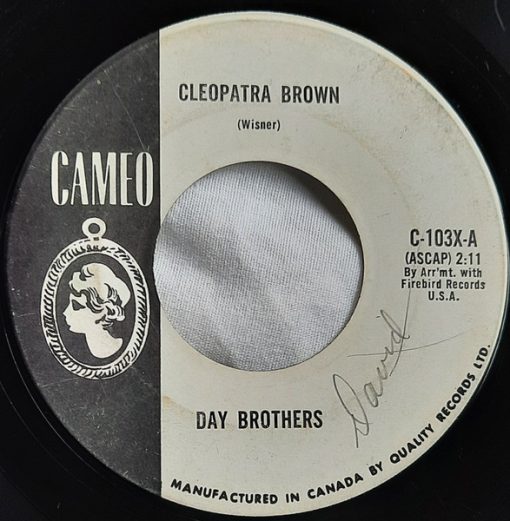 Day Brothers - Cleopatra Brown / Wait For Me (7", Single) (Near Mint (NM or M-))