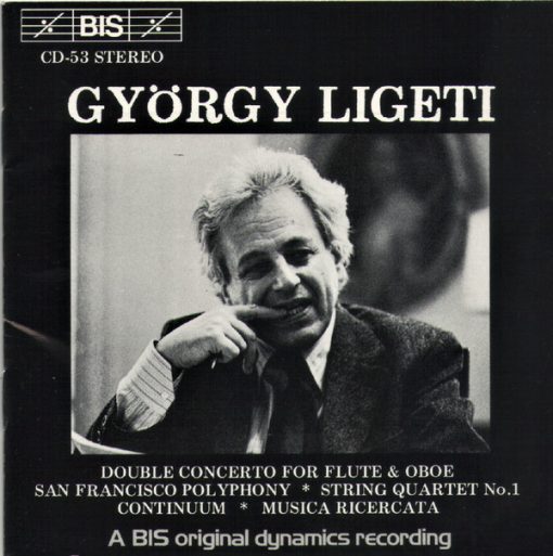 György Ligeti - Double Concerto For Flute & Oboe * San Francisco Polyphony * String Quartet No.1 * Continuum * Musica Ricercata (CD) (Near Mint (NM or M-))