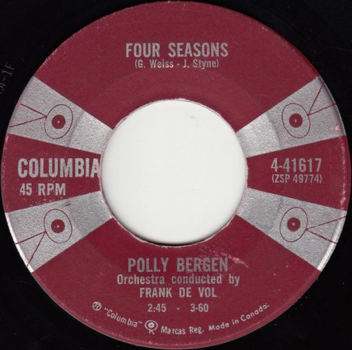 Polly Bergen - Four Seasons / It Might As Well Be Spring (7", Single) (Near Mint (NM or M-))