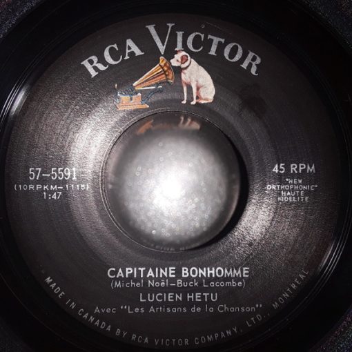 Lucien Hétu - Capitaine Bonhomme / Chez L'Père Jonas (7", Single) (Near Mint (NM or M-))