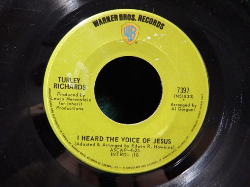 Turley Richards - I Heard The Voice Of Jesus (7") (Very Good Plus (VG+))