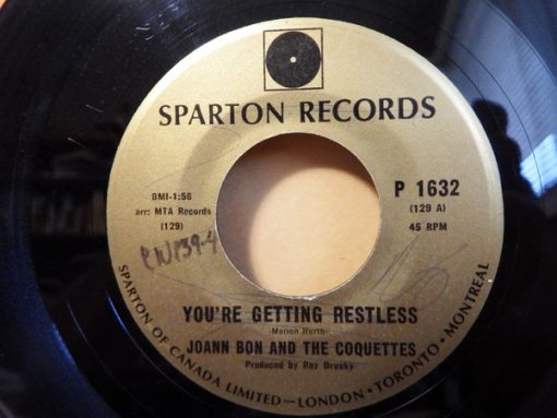 Joann Bon And The Coquettes - You're Getting Restless / I'll Release You  (7", Single) (Fair (F))