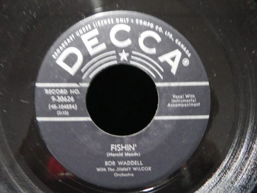 Bob Waddell With The Jimmy Wilcox Orchestra - Fishin' (7", Single) (Very Good Plus (VG+))