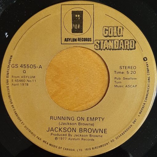 Jackson Browne - Running On Empty / Stay (7") (Near Mint (NM or M-))