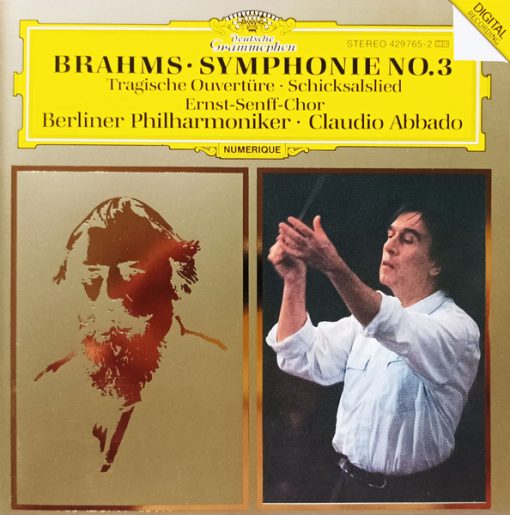 Johannes Brahms, Ernst Senff Chor Berlin, Berliner Philharmoniker • Claudio Abbado - Symphonie No.3 • Tragische Ouvertüre • Schicksalslied (CD, RE) (Near Mint (NM or M-))