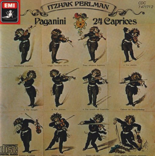 Niccolò Paganini, Itzhak Perlman - 24 Caprices  (CD, Album, RE) (Near Mint (NM or M-))