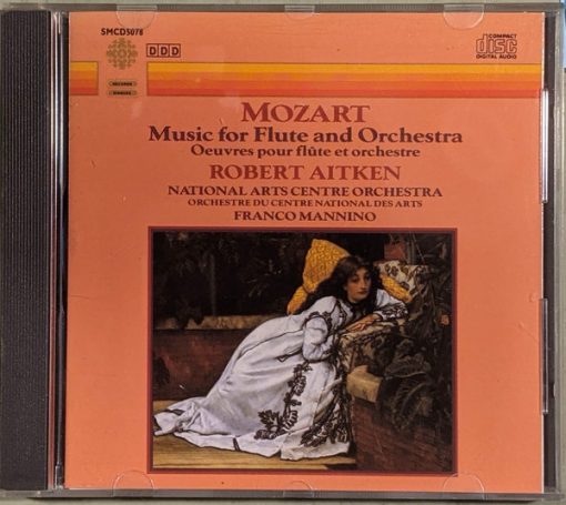 Wolfgang Amadeus Mozart, Robert Aitken (2), Franco Mannino, National Arts Centre Orchestra - Mozart, Music For Flute And Orchestra (CD, Album) (Near Mint (NM or M-))