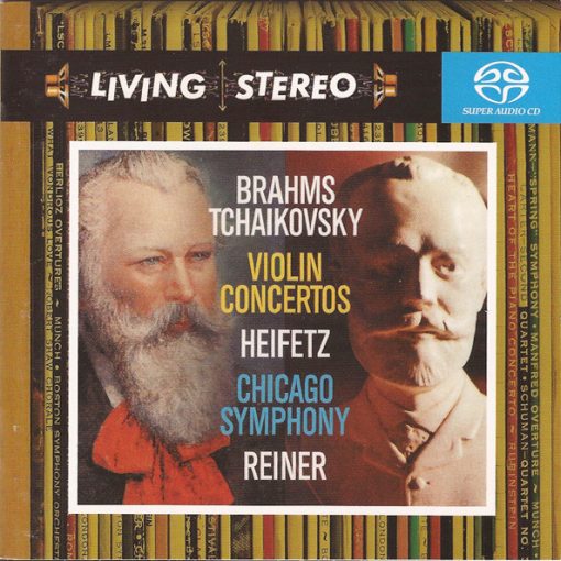 Johannes Brahms / Pyotr Ilyich Tchaikovsky, Jascha Heifetz, Chicago Symphony Orchestra, Fritz Reiner - Violin Concertos (SACD, Hybrid, Multichannel, Comp, RE, RM) (Near Mint (NM or M-))