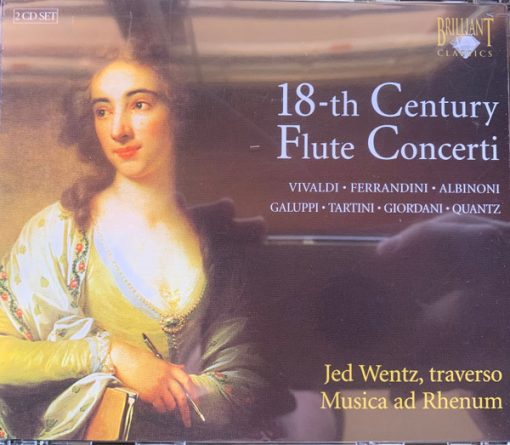 Antonio Vivaldi, Giovanni Battista Ferrandini, Tomaso Albinoni, Baldassare Galuppi, Giuseppe Tartini, Tommaso Giordani, Johann Joachim Quantz, Jed Wentz, Musica Ad Rhenum - 18-th Century Flute Concerti (2xCD, Album, Box) (Near Mint (NM or M-))