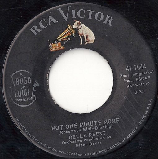 Della Reese - Not One Minute More (7", Roc) (Near Mint (NM or M-))