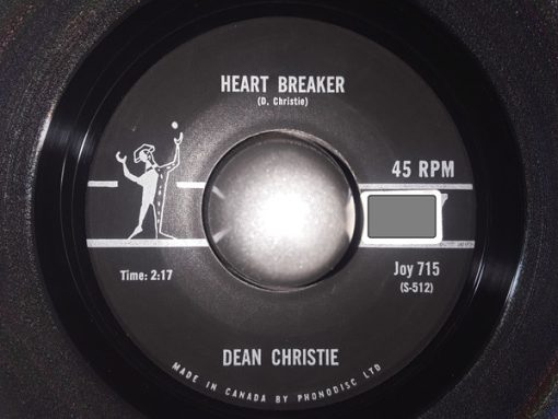 Dean Christie - Heart Breaker (7", Single) (Very Good Plus (VG+))