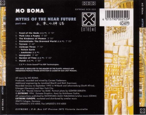 Mo Boma - Myths Of The Near Future Part One (CD, Album) (Near Mint (NM or M-)) - Image 2