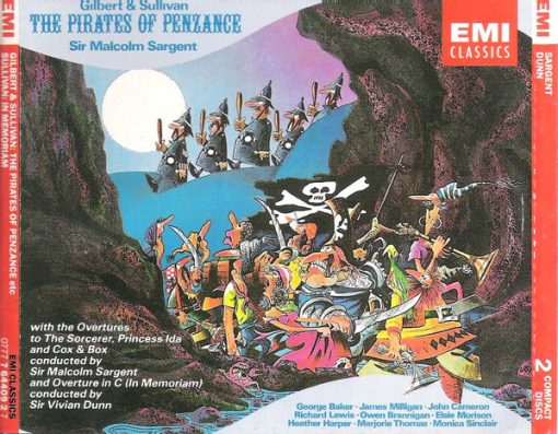 Gilbert & Sullivan, Sir Malcolm Sargent - The Pirates Of Penzance (2xCD, Album) (Near Mint (NM or M-))